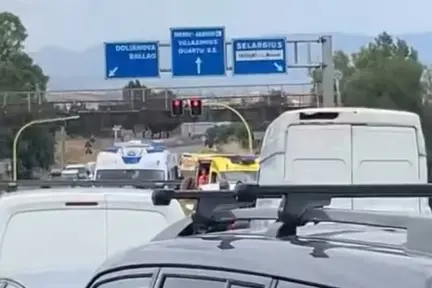 L'incidente sulla 554 a Selargius