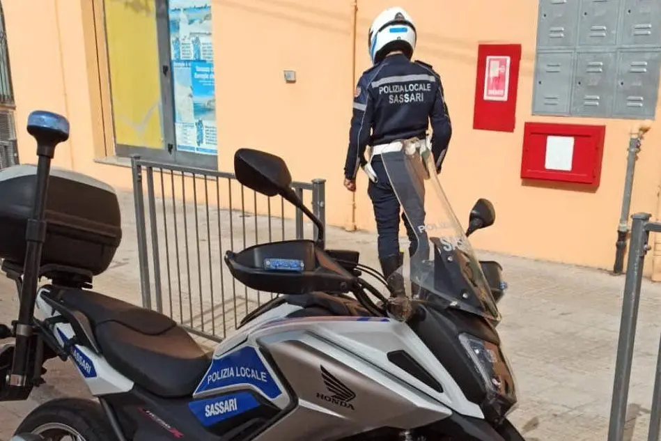 (foto polizia municipale di Sassari)