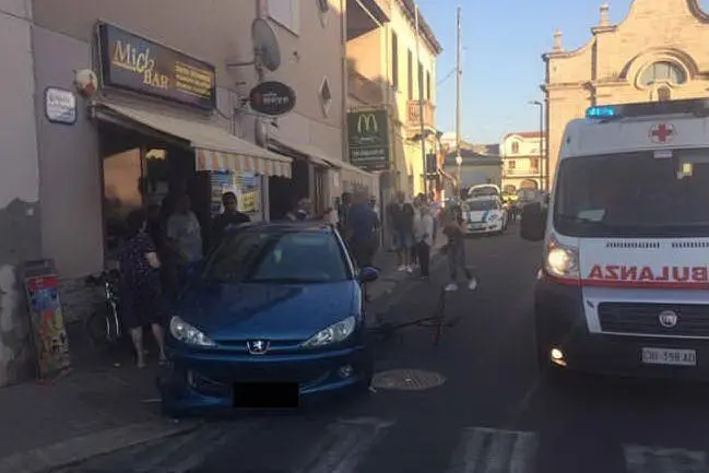 L'auto coinvolta nell'incidente