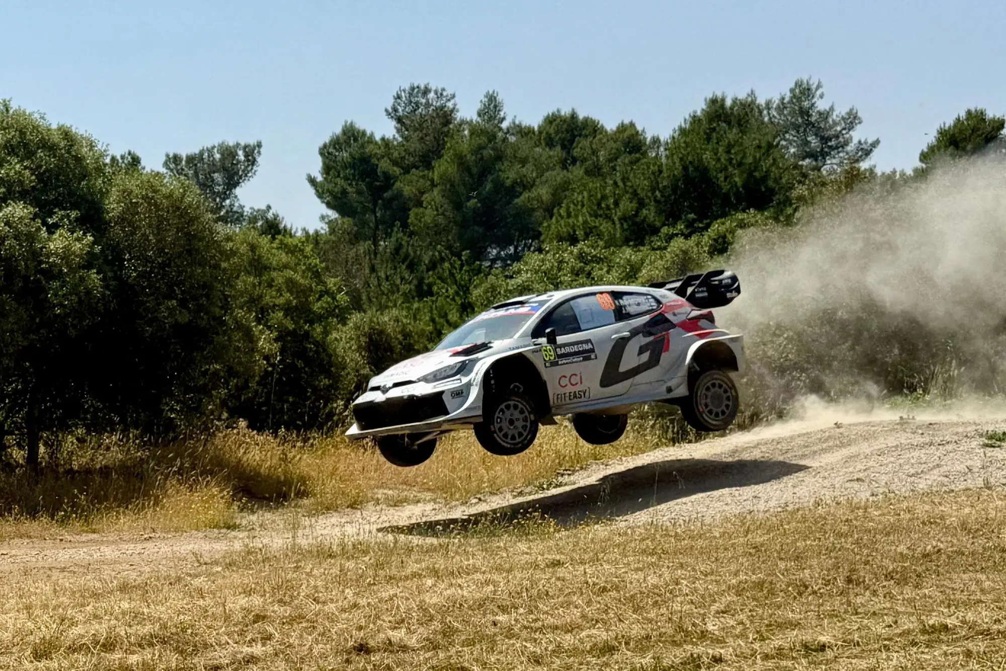 La Toyota Yaris Gr Rally di Rovanperä in gara a Tula (foto Vanna Chessa)