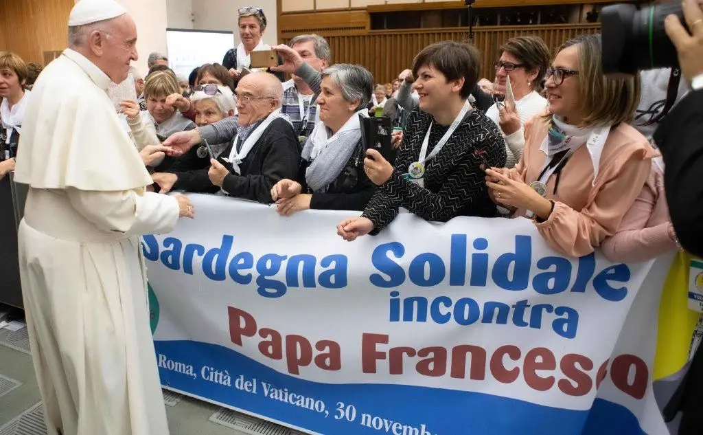 L'associazione &quot;Sardegna Solidale&quot; è stata ricevuta in Vaticano