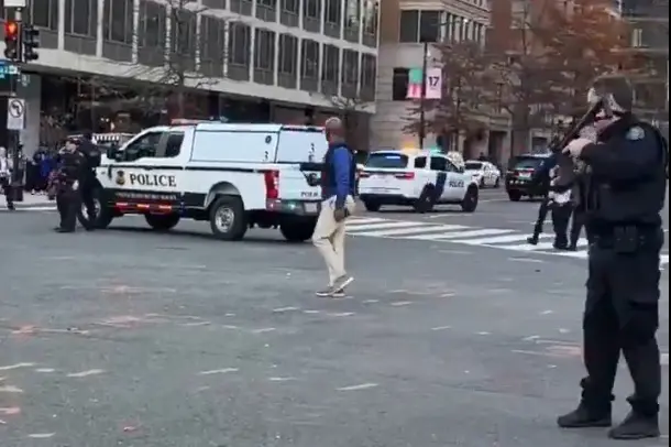 Il luogo della sparatoria a Washington