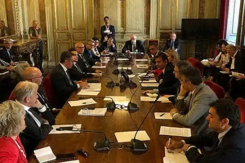 L'assessore Caria e il ministro Centinaio alla Commissione politiche agricole