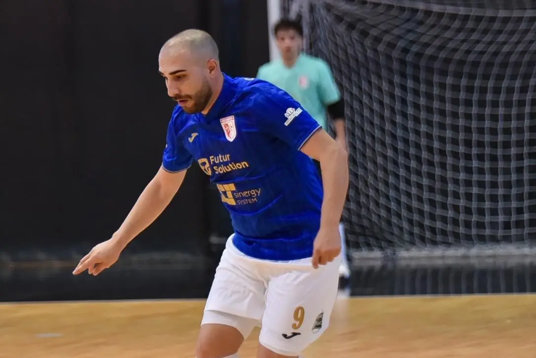 Andrea Cau, capitano del Quartu C5 (foto Martina Sanna)