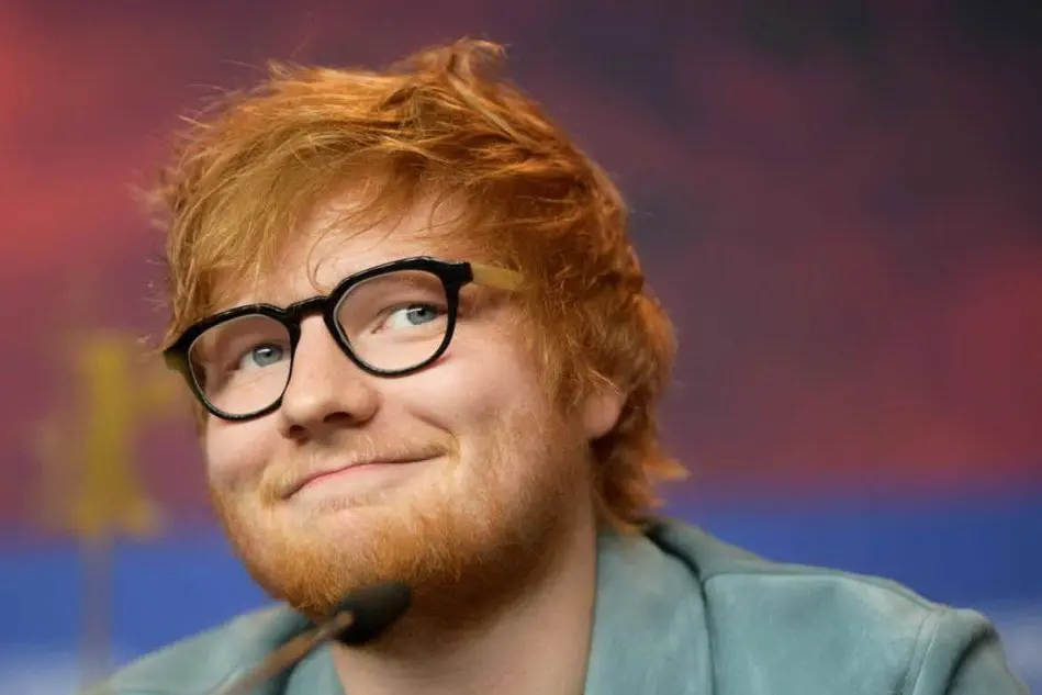 Il cantautore britannico Ed Sheeran. (Foto Ansa)