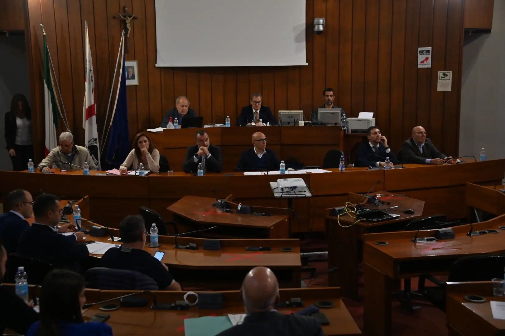 Il consiglio comunale di Oristano (foto Chergia)