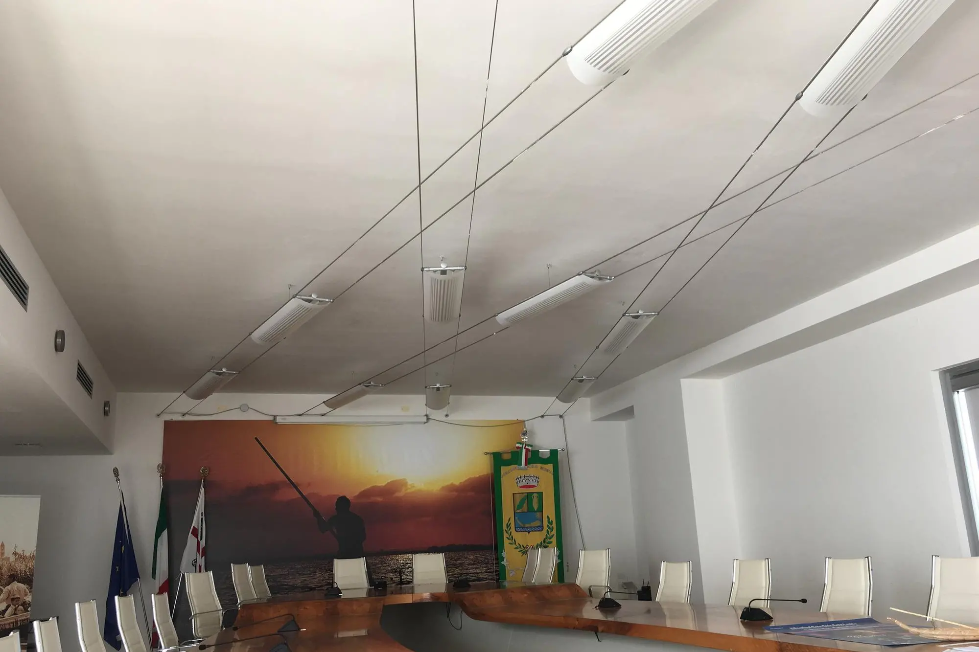 La Sala del Consiglio comunale (foto Sara Pinna)