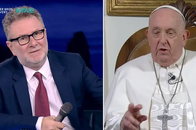 Papa Francesco in collegamento con "Che tempo che fa"