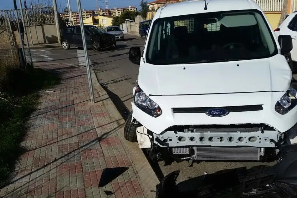 Le auto coinvolte nell'incidente