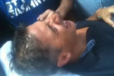 Uno degli operai si è sentito male
