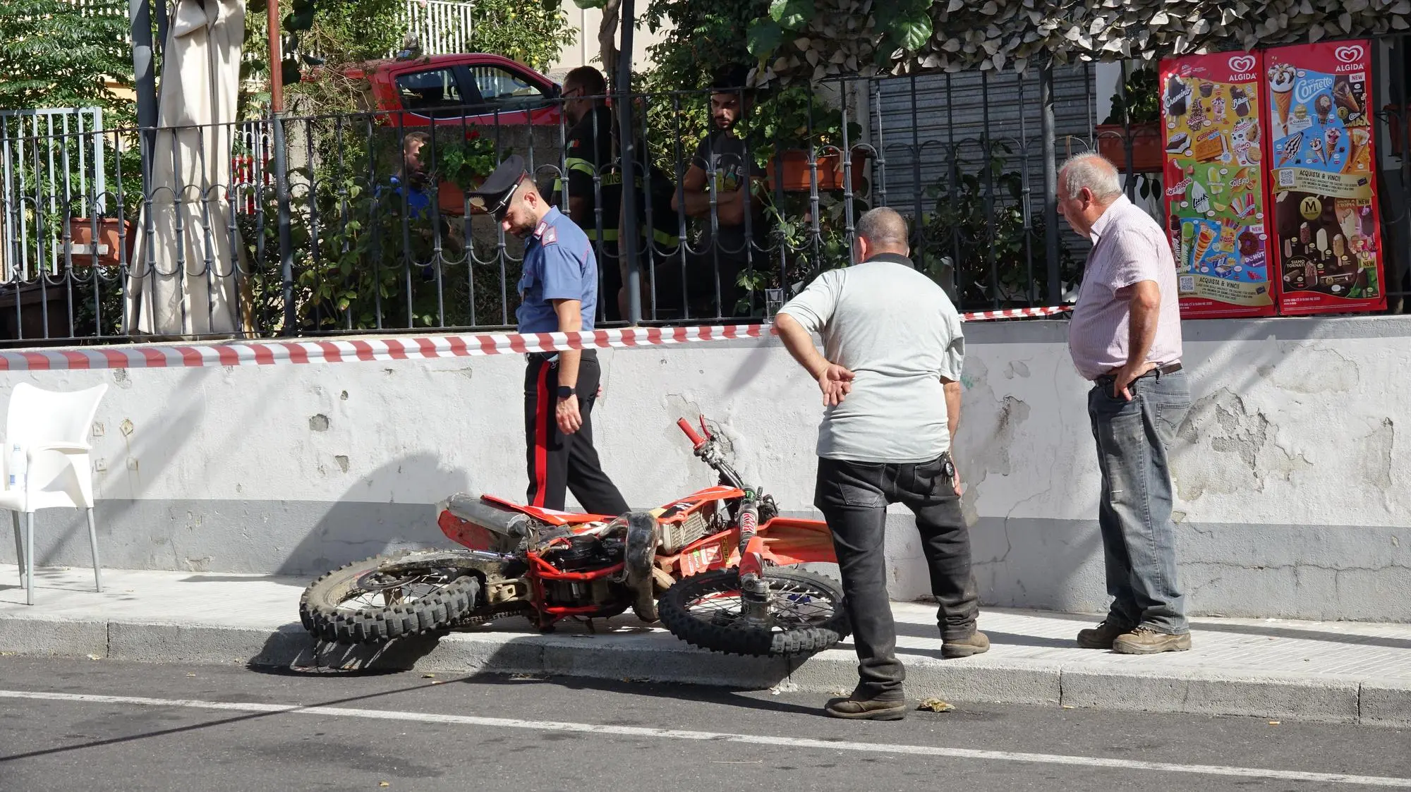Mamoiada, la moto di Lorenzo Sale (G. Locci)
