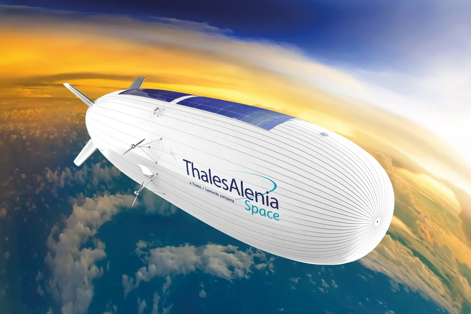 Un dirigibile del progetto Thales Alenia Space (foto L'Unione Sarda)