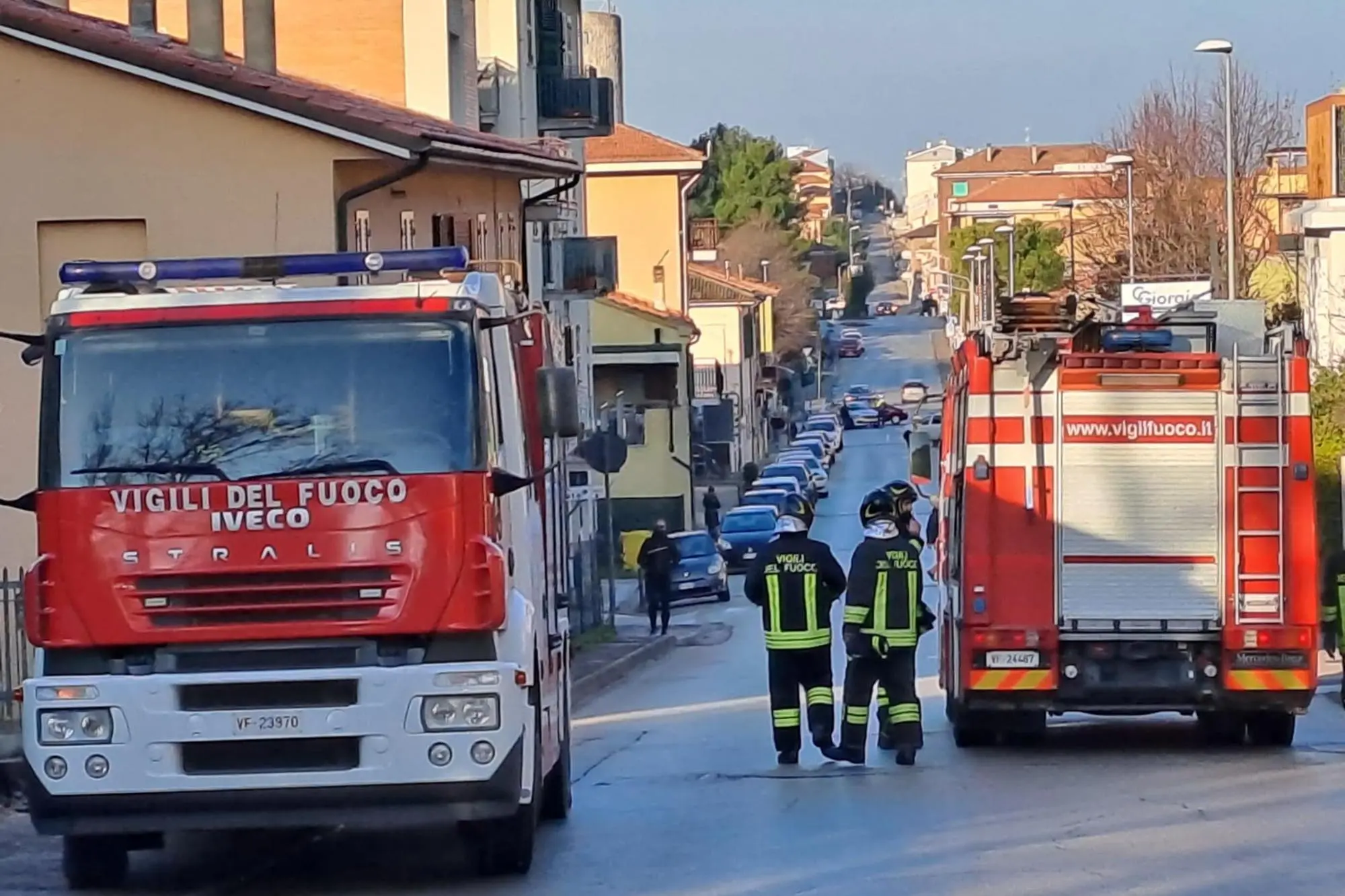 L'incidente in zona Torrette ad Ancona (Ansa)