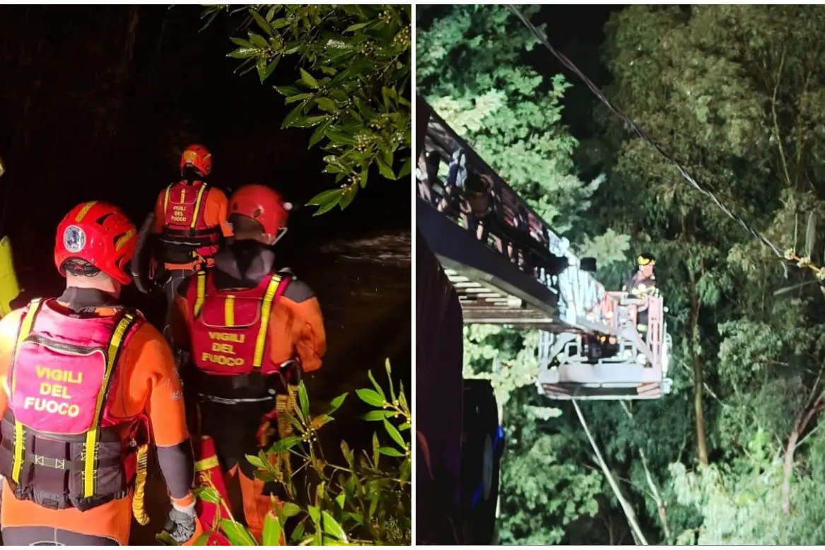 Vigili del fuoco al lavoro