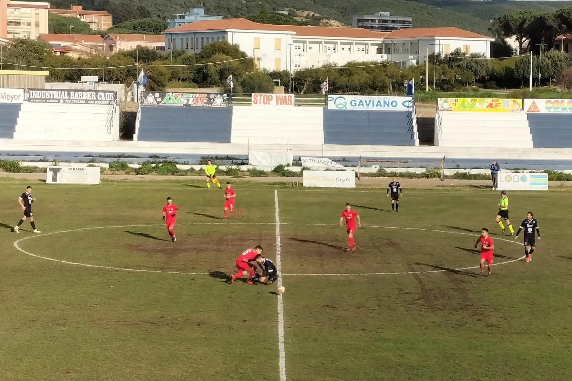 Una fase di gioco contro la Ossese (foto Scano)