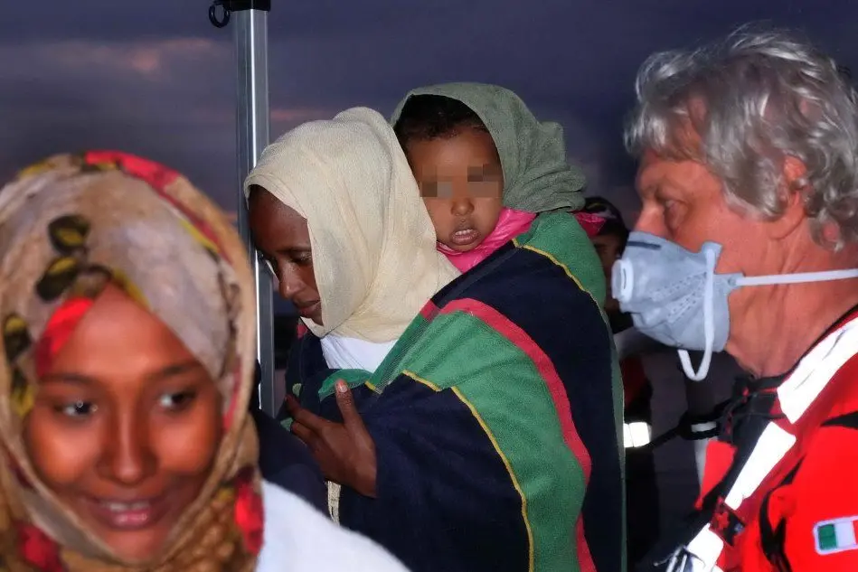Migranti appena sbarcati in Italia
