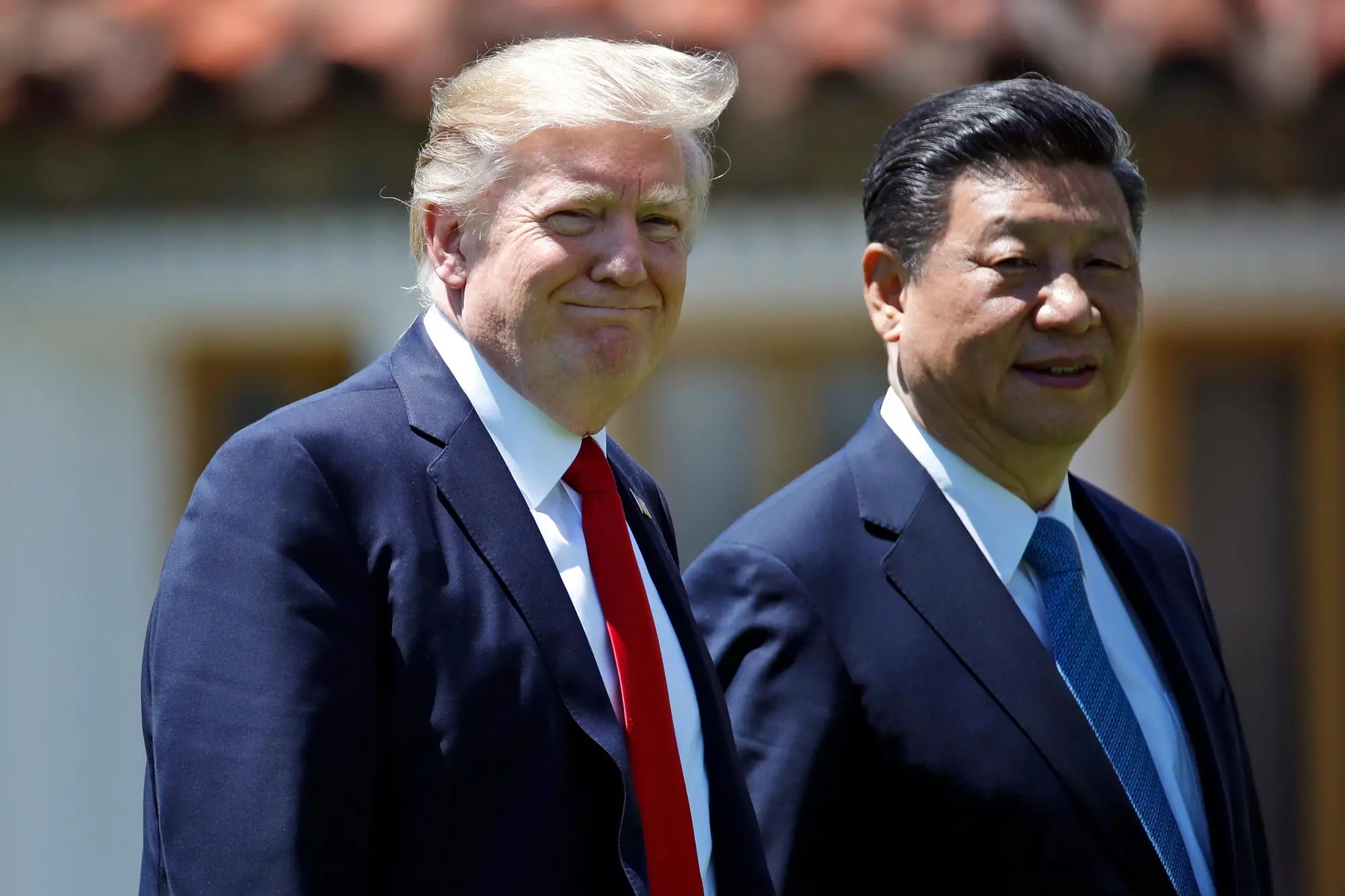 Donald Trump e Xi Jinping (archivio L'Unione Sarda)