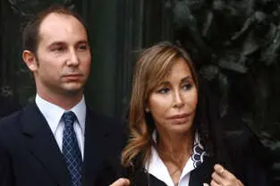 Daniela Bongiorno con il figlio (foto Ansa)