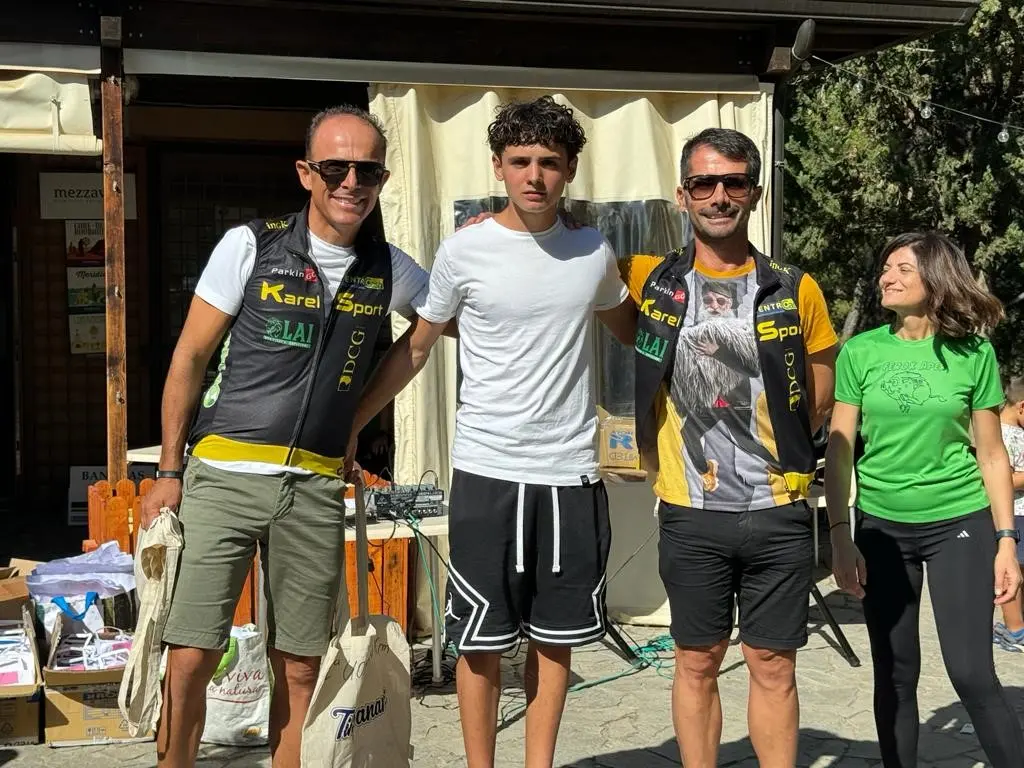 Il podio dei 10 km
