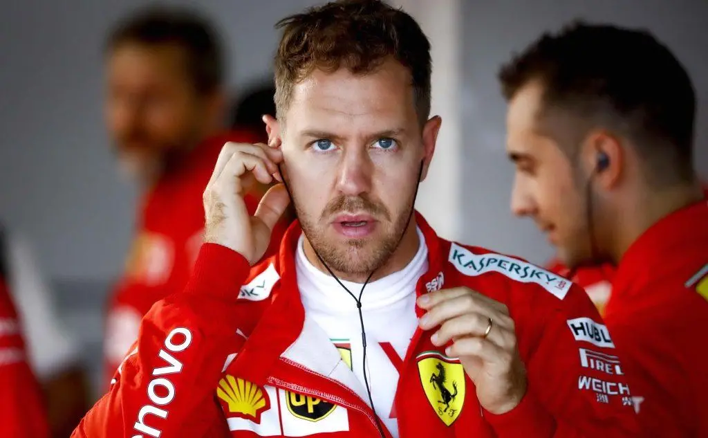 Sebastian Vettel della Ferrari