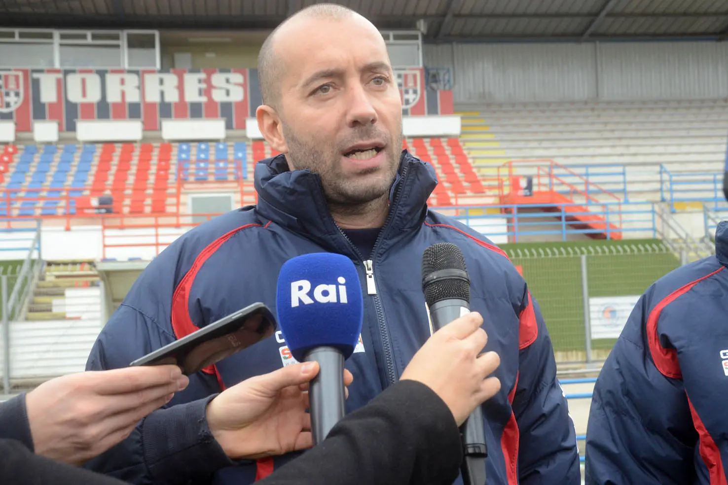 Cristian Bucchi il nuovo allenatore della Torres - Sassari - foto Gloria CAlvi 08.01.2015
