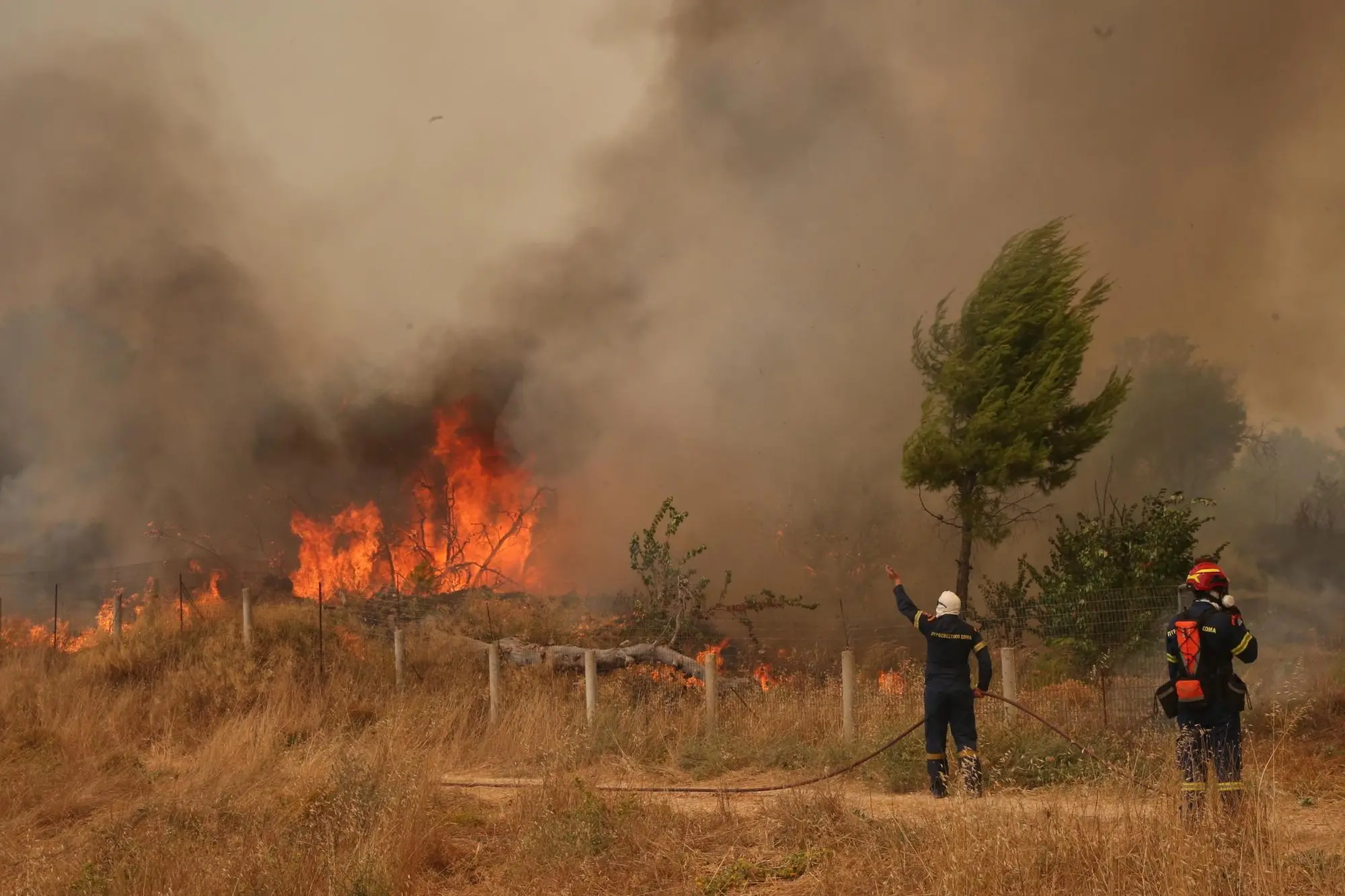 Incendio in Grecia (Ansa-Epa)