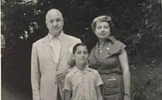 Myriam con il marito e il nipote