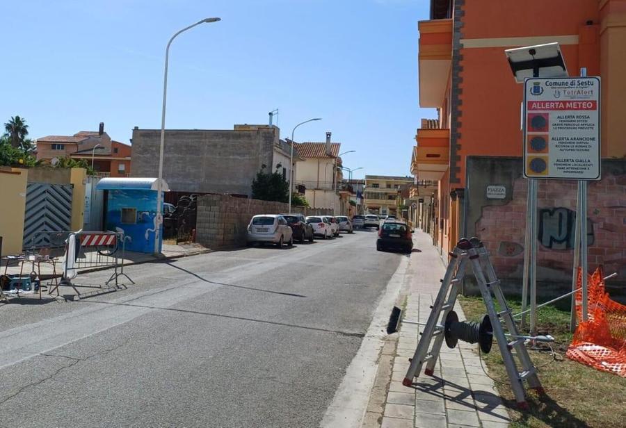 Sbarre mobili per segnalare le alluvioni