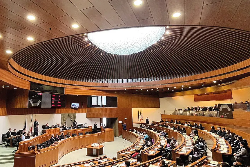 L’Aula del Consiglio regionale (Archivio Us)