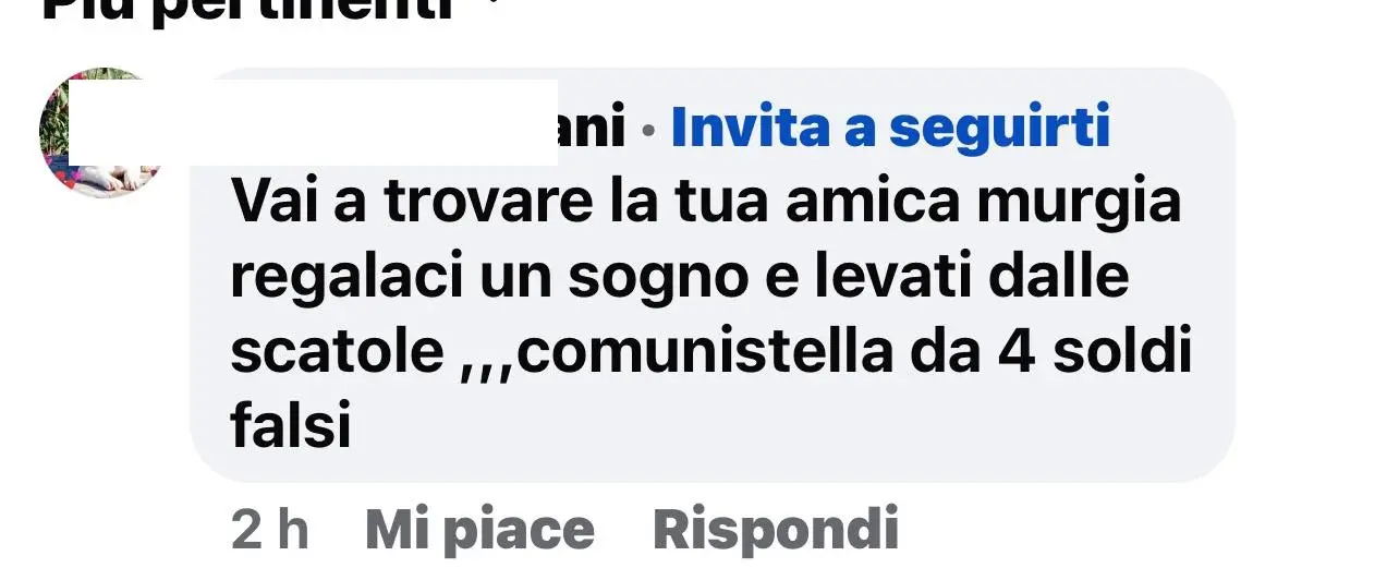 Un altro post degli hater