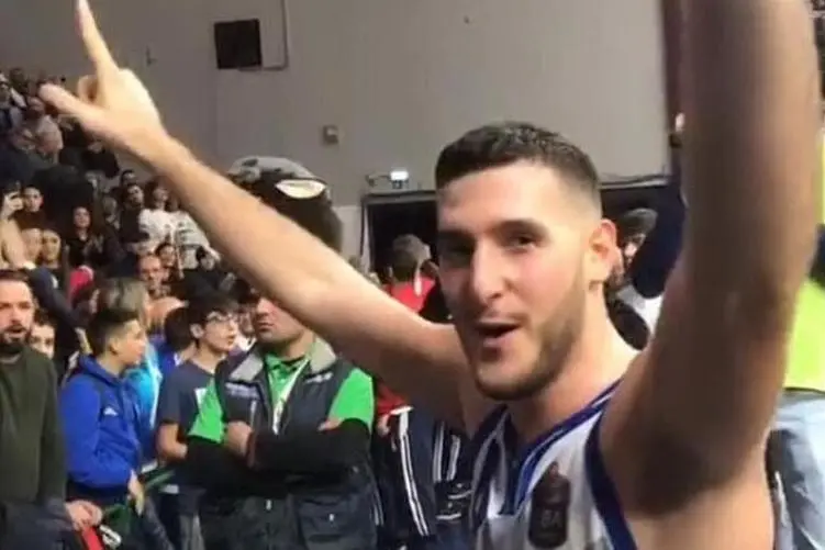 Marco Spissu ai tempi della Dinamo (archivio L'Unione Sarda)