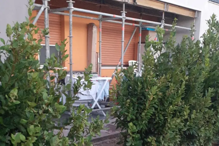 Uno dei 49 alloggi popolari a Porto Torres (foto Pala)