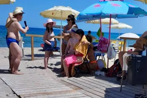 La colonia estiva di disabili a Platamona (foto concessa)