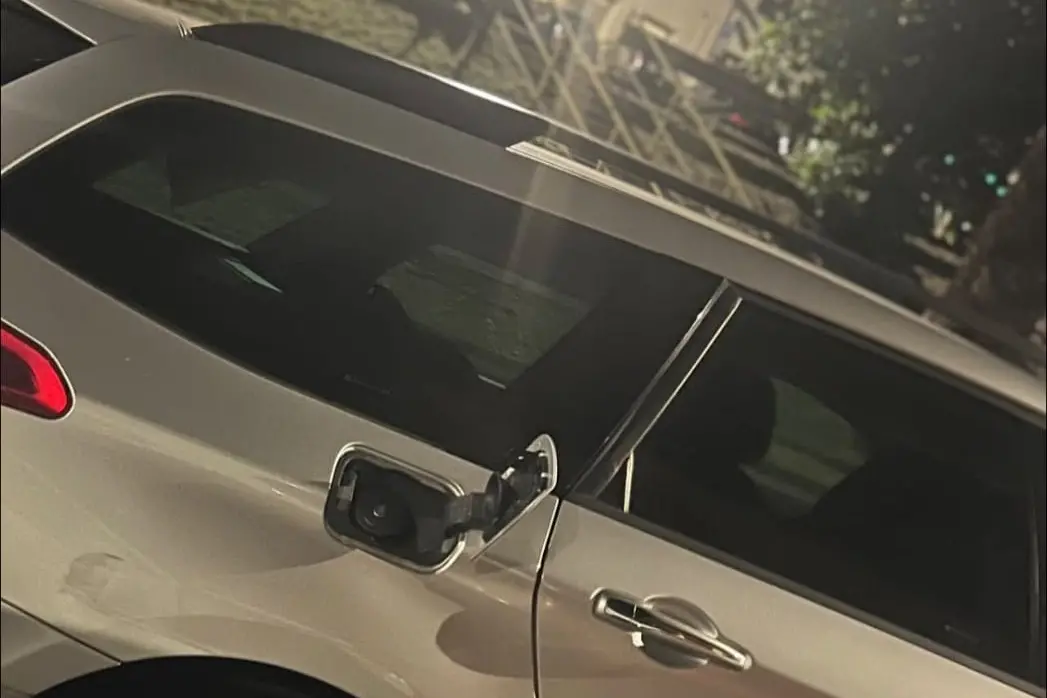 One of the targeted cars