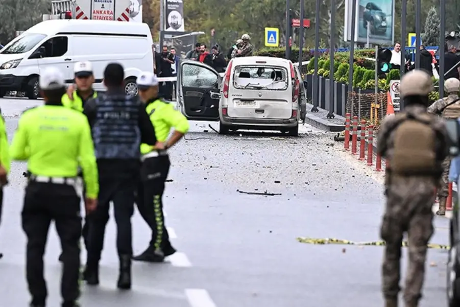 Il luogo dell'attentato (Foto Agenzia Anadolu)