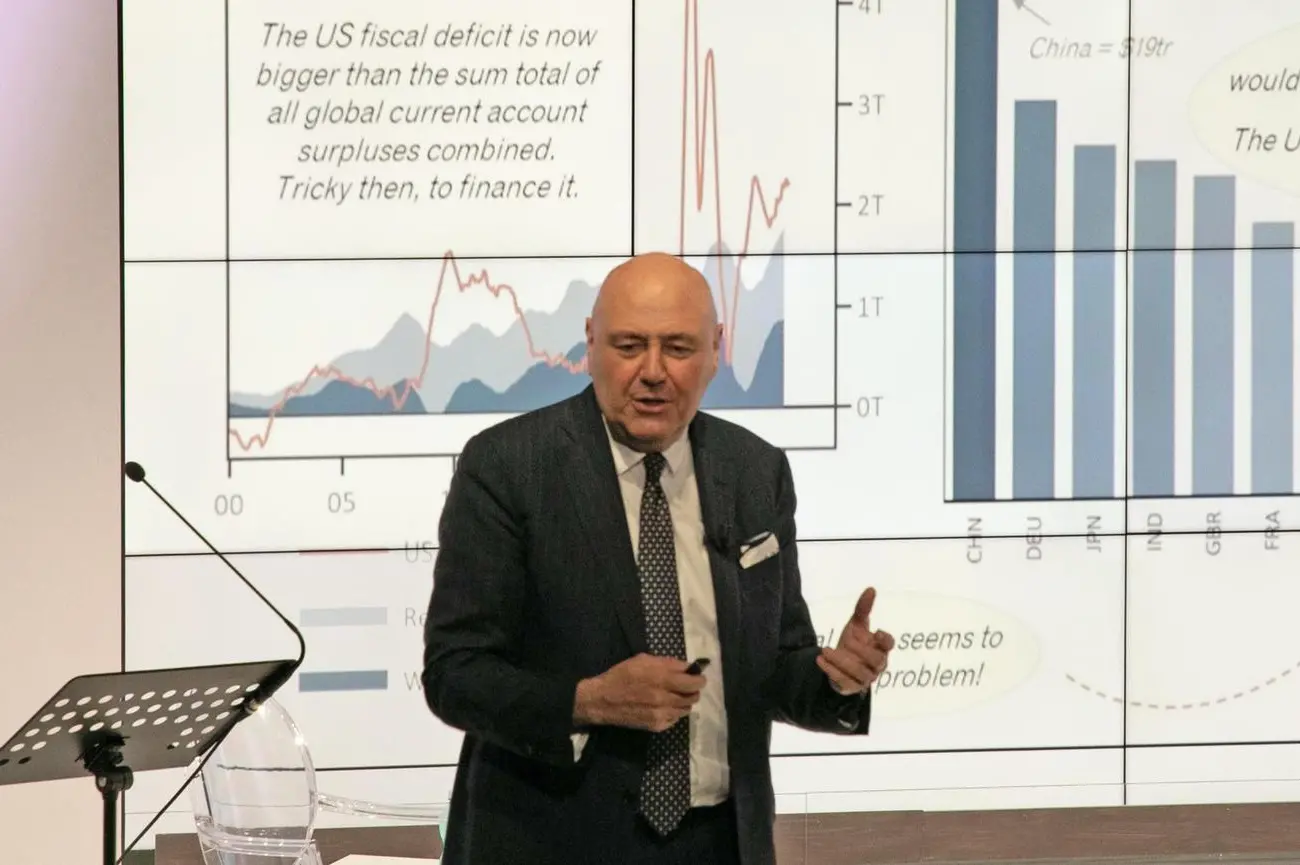 Carlo Alberto Carnevale Maffè alla presentazione di Programma US per la crescita imprenditoriale, manageriale e professionale (foto Max Solinas)