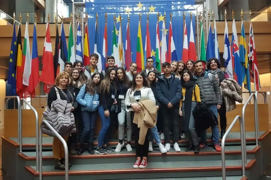 La terza F del liceo classico europeo a Strasburgo (foto dal sito della scuola)