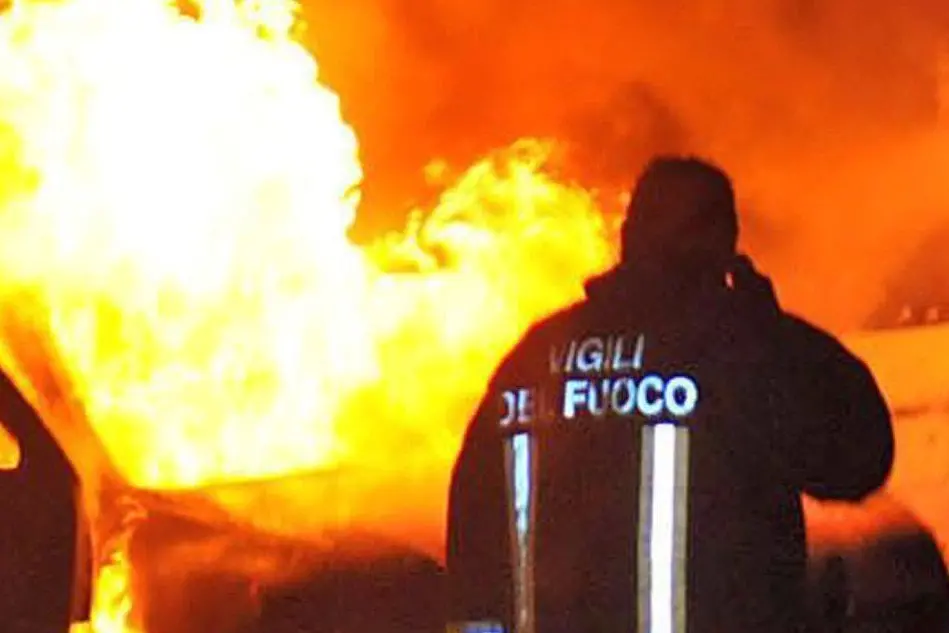 Vigili del fuoco in azione