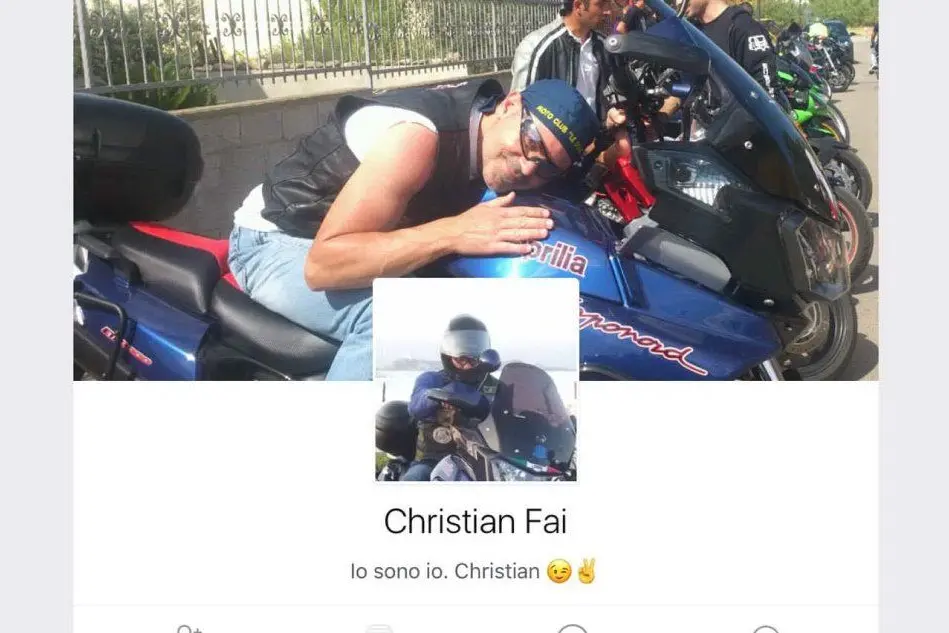 La pagina Facebook di Cristian Fai