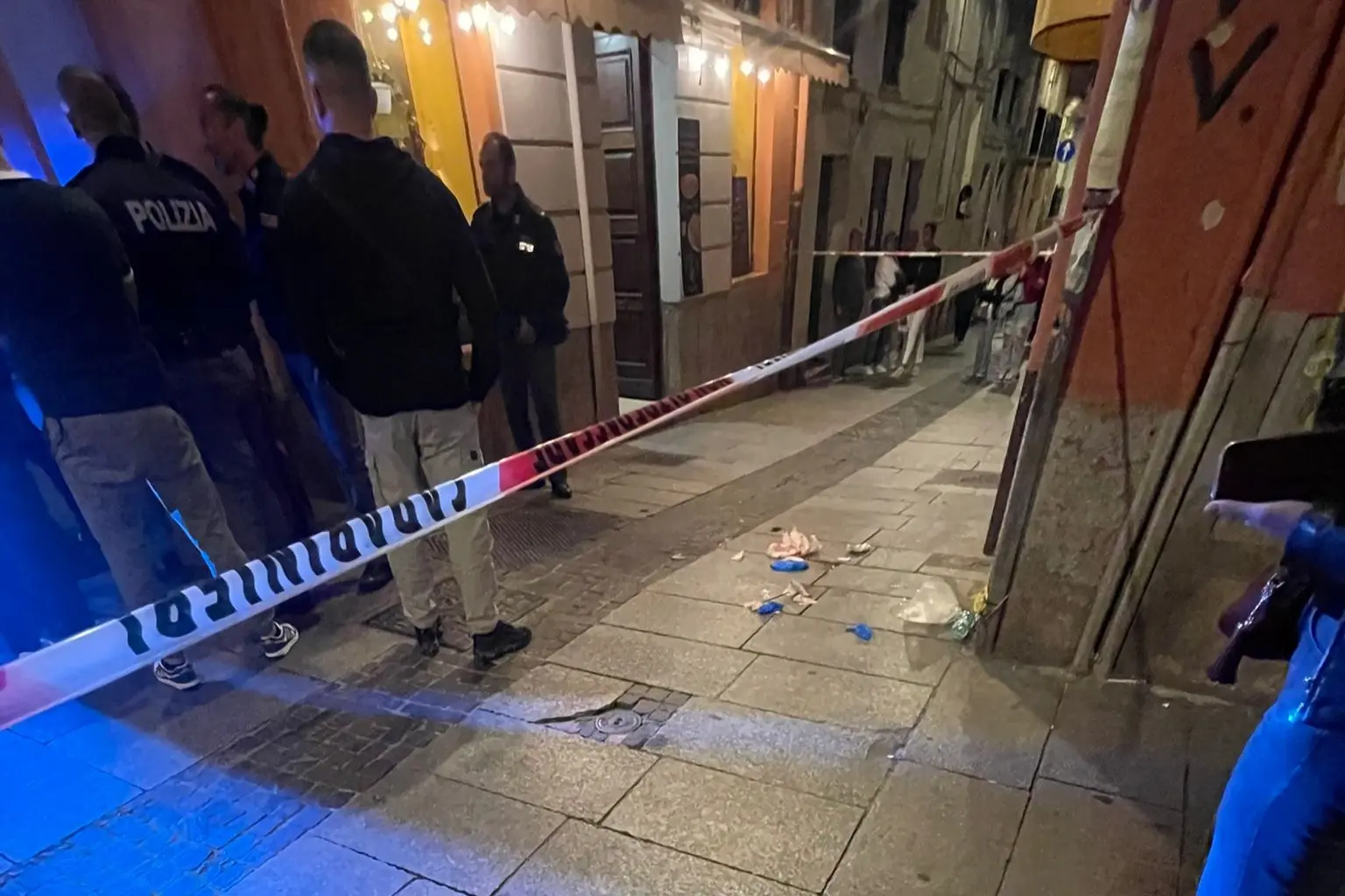 Il luogo dell'accoltellamento