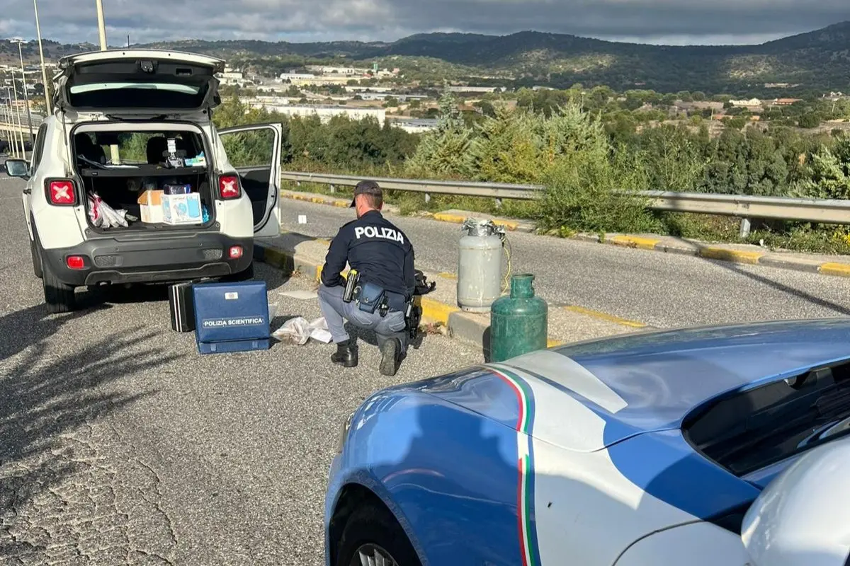 I rilievi dopo il colpo a Pratosardo