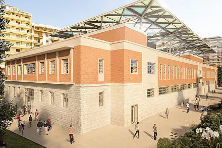 Un render del nuovo mercato di San Benedetto