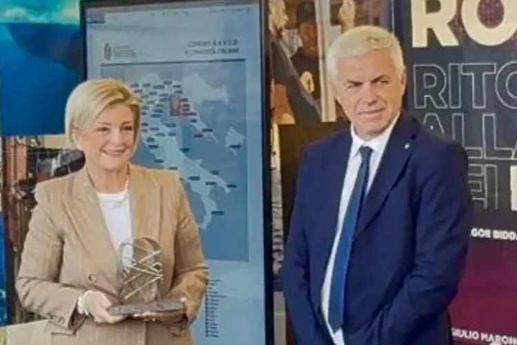 L'assessore Raniero a Trieste (foto concessa)