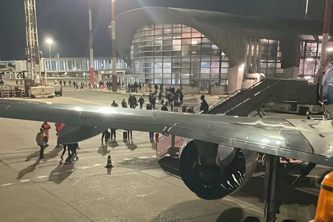 I passeggeri sulla pista