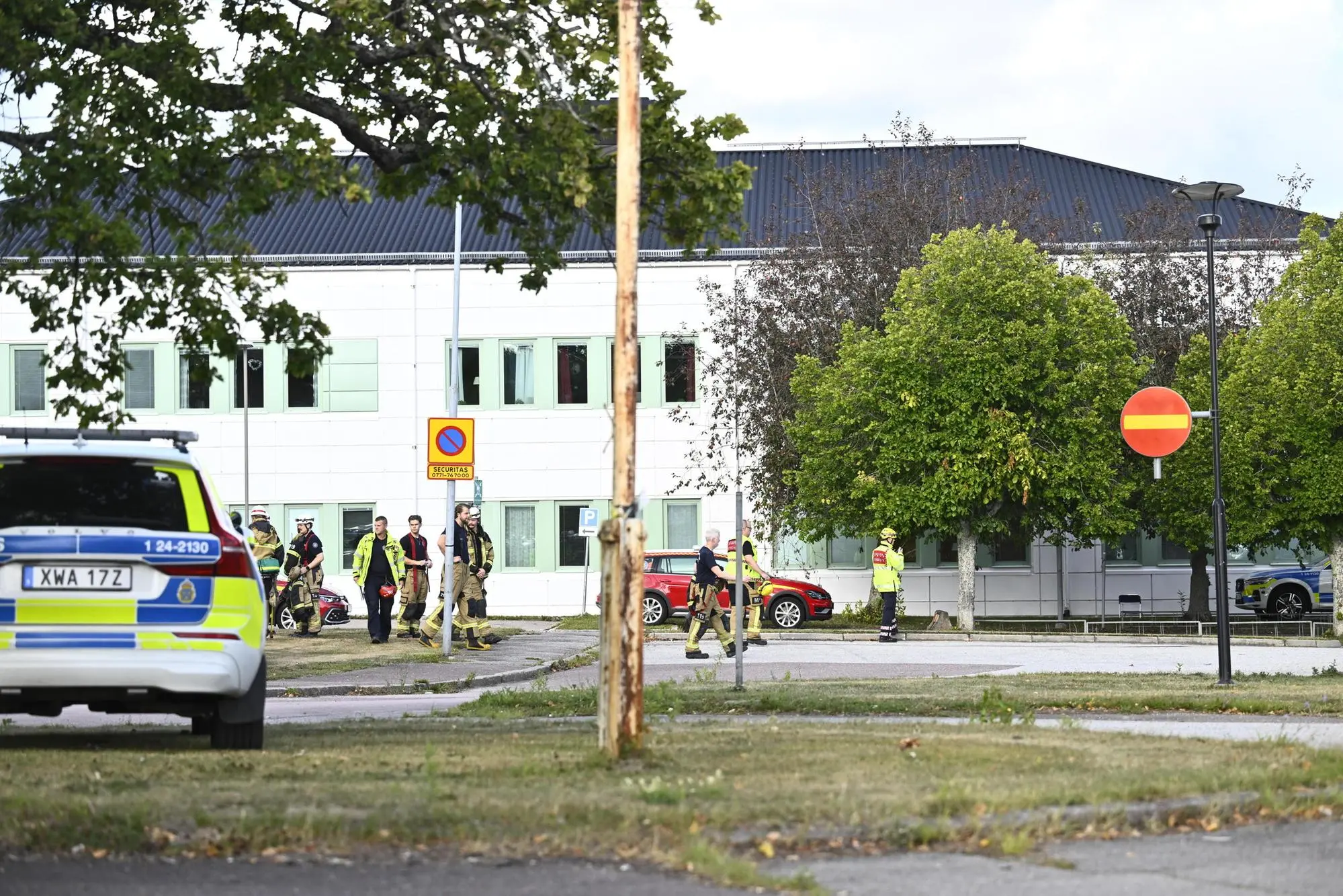 Attacco in una scuola in Svezia (foto Ansa/Epa)