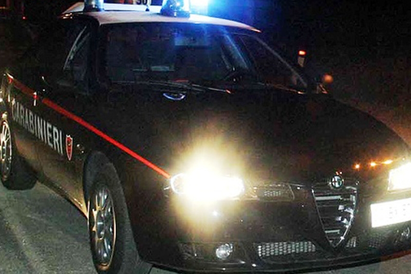 Un'auto dei carabinieri (L'Unione Sarda)