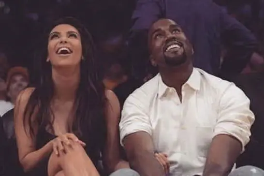 Kanye West e Kim Kardashian (Instagram)