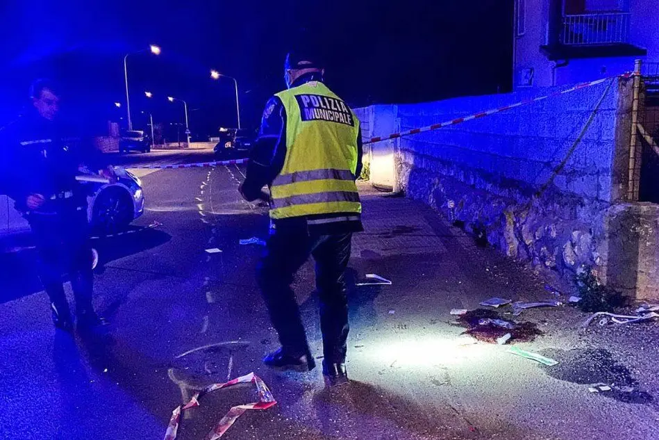 Il luogo dell'incidente (L'Unione Sarda - foto Calvi)