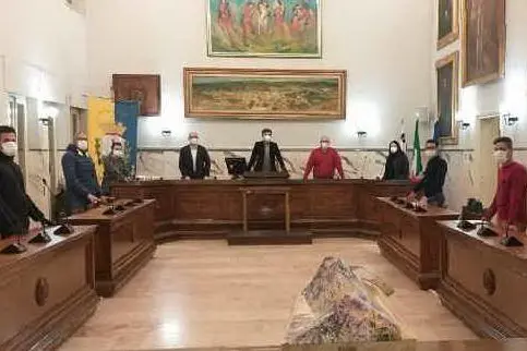 Il Consiglio Comunale di ieri ad Ozieri (foto concessa dall'amministrazione)