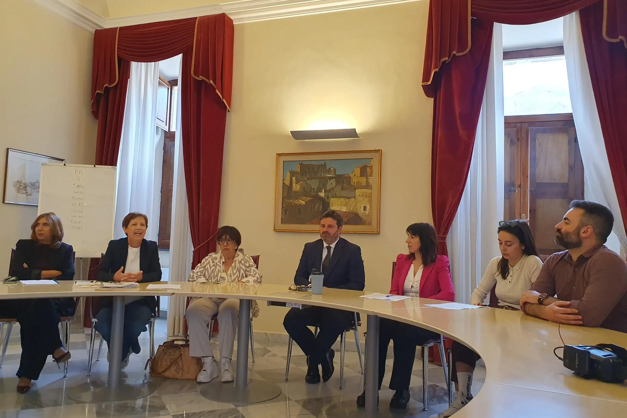 Conferenza stampa sull'iniziativa a Sassari (foto Floris)